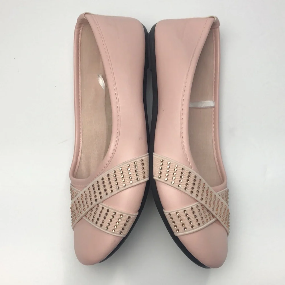 Daisy Fuentes girls ballet flats pink size 1